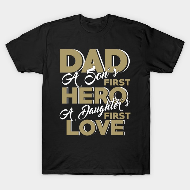 Dad son daughter father's day gift idea T-Shirt by Tianna Bahringer